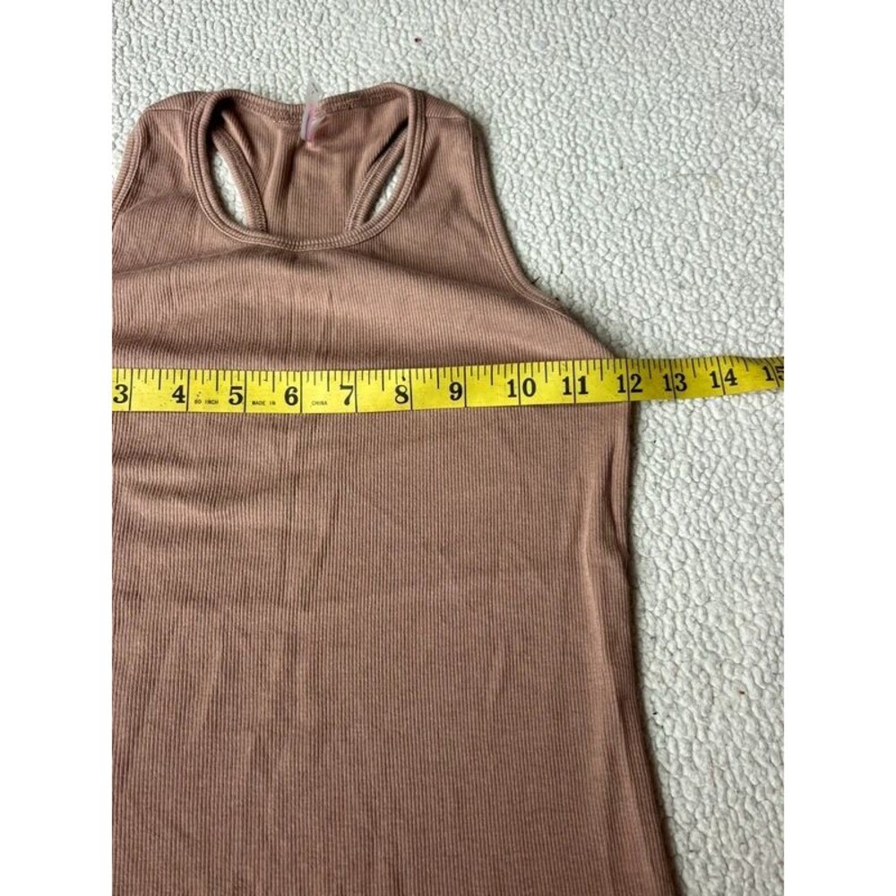 Commando Brown Ribbed Racerback Tank Top Womens Small - Picture 6 of 6